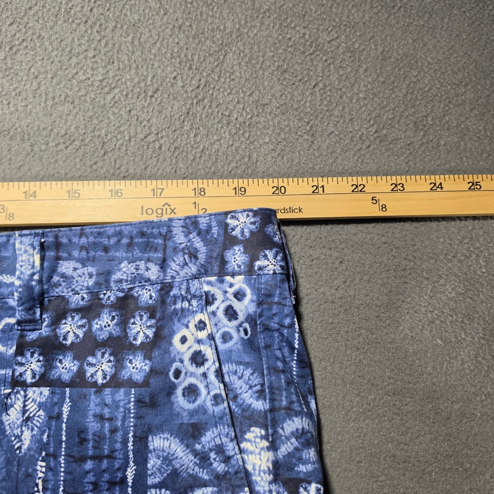 Tommy Bahama Mens Blue Batik Patchwork Pineapple Shorts Size 38 Cotton Tencel - Picture 5 of 10